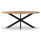 Sunburst Oak 180cm Ellipse Dining Table