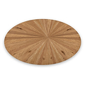 Sunburst Oak 180cm Ellipse Dining Table