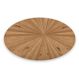 Sunburst Oak 180cm Ellipse Dining Table