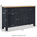 Farrow Large Sideboard Cabinet by Roseland Furniture