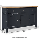Farrow Large Sideboard Cabinet by Roseland Furniture
