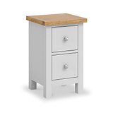 Farrow Grey Slim Bedside Table from Roseland Furniture