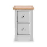 Farrow Grey Slim Bedside Cabinet
