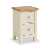 Farrow Cream Slim Bedside Table from Roseland Furniture