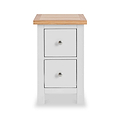 Farrow White Slim Bedside Cabinet