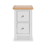 Farrow White Slim Bedside Cabinet