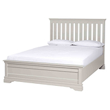Melrose Cotton White Painted 4ft 6 Wooden Bed Frame from Roseland Furniture