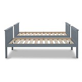 side view of the separated single beds from the Carlson Grey Detachable Single Bunk Beds