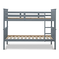 Side view of the Carlson Grey Detachable Single Bunk Beds