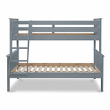 Side view of the Carlson Grey Triple Sleeper Bunk Bed