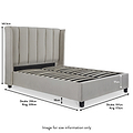 Mia Stone Velvet 4ft6 Double Ottoman Bed Frame dimensions