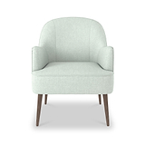 Todd Seamist Green Statement Chair for Living Room or Bedroom
