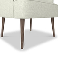 Todd Silk Accent Chair for Living Room or Bedroom