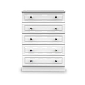 Kinsley White Gloss 3 Drawer Chest from Roseland