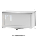 Kinsley White Gloss Blanket Box from Roseland size