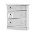 Kinsley White Gloss 3 Piece Bedroom Set from Roseland