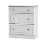Kinsley White Gloss 3 Piece Bedroom Set from Roseland