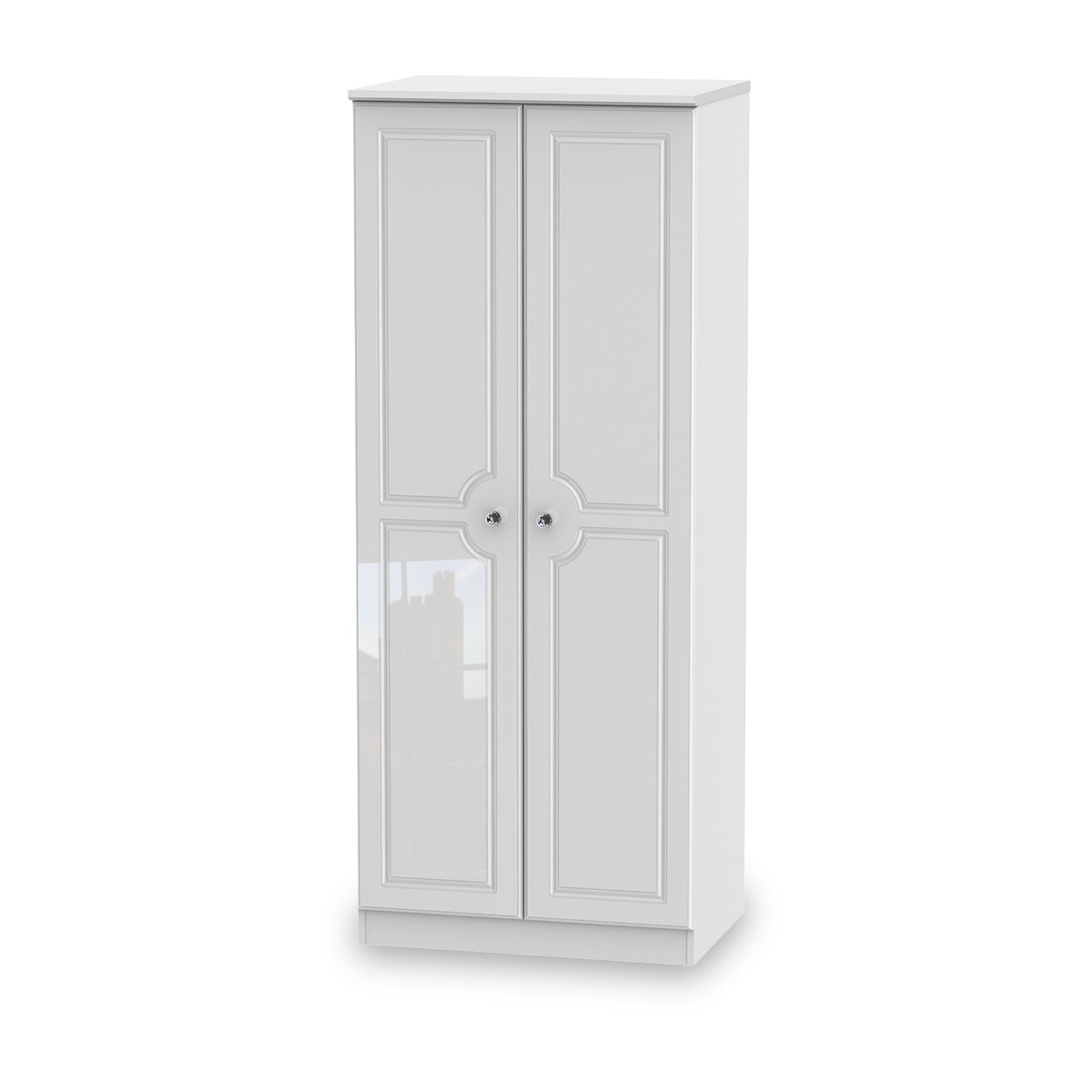 Kinsley White Gloss 3 Piece Bedroom Set from Roseland