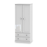 RFBAL061WG Kinsley White Gloss 2 Door 2 Drawer Wardrobe from Roseland