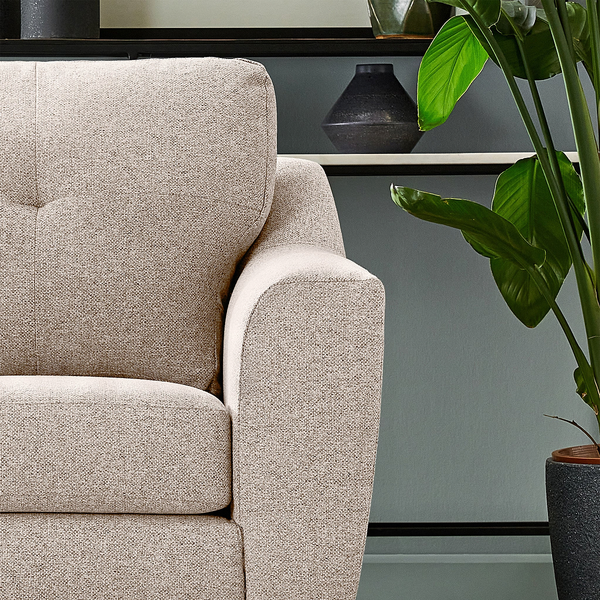 Justin Oatmeal 2 Seater Sofa