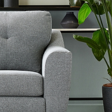 Justin Silver 2 Seater Sofa