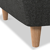 Justin Charcoal 3 Seater Sofa