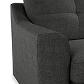 Justin Charcoal 3 Seater Sofa