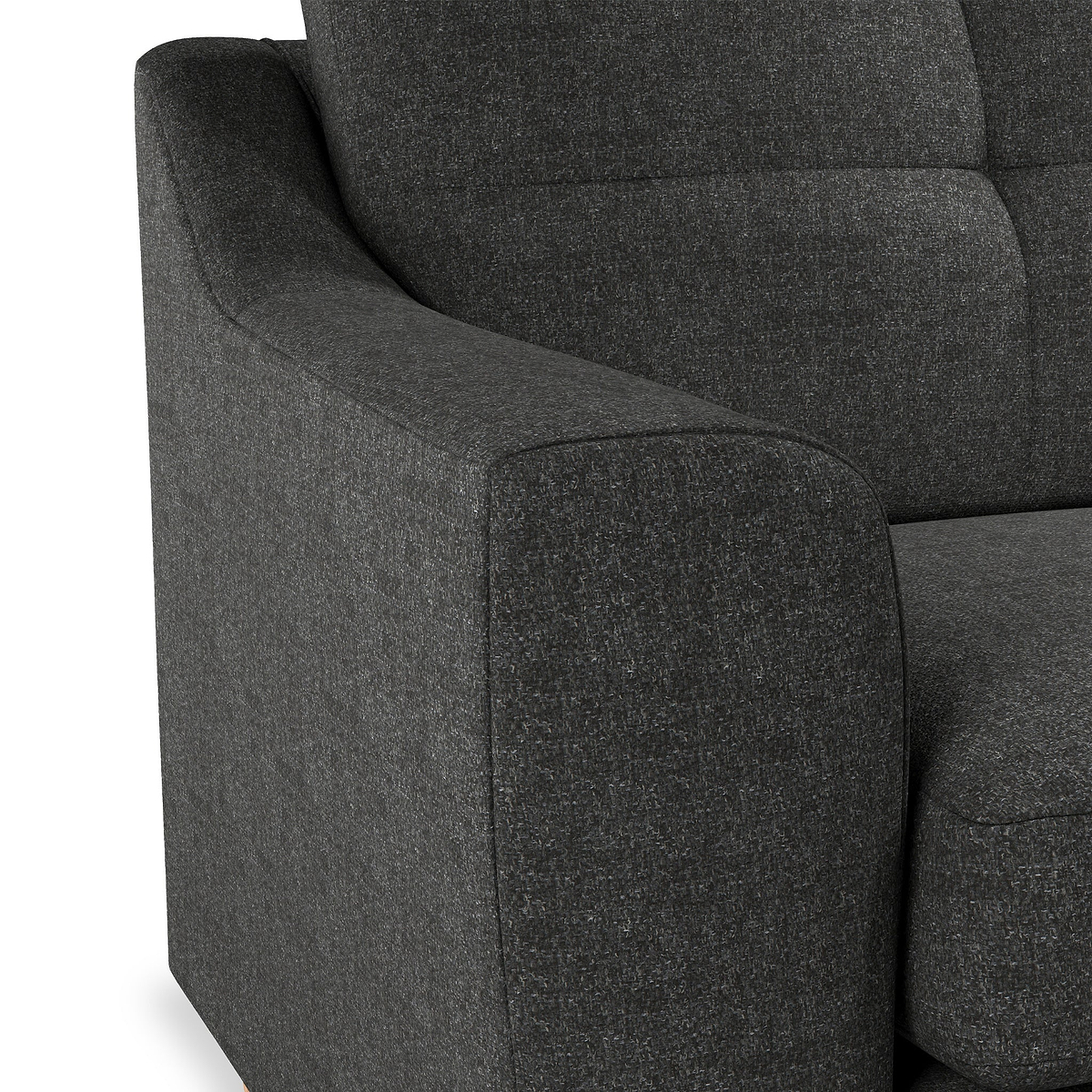 Justin Charcoal 3 Seater Sofa
