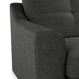Justin Charcoal 3 Seater Sofa