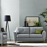 Justin Silver 3 Seater Sofa for living room