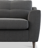 Justin Charcoal Snuggle Armchair from Roseland Furniture