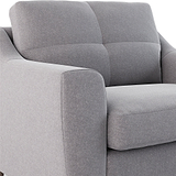 Justin Silver Snuggle Armchair
