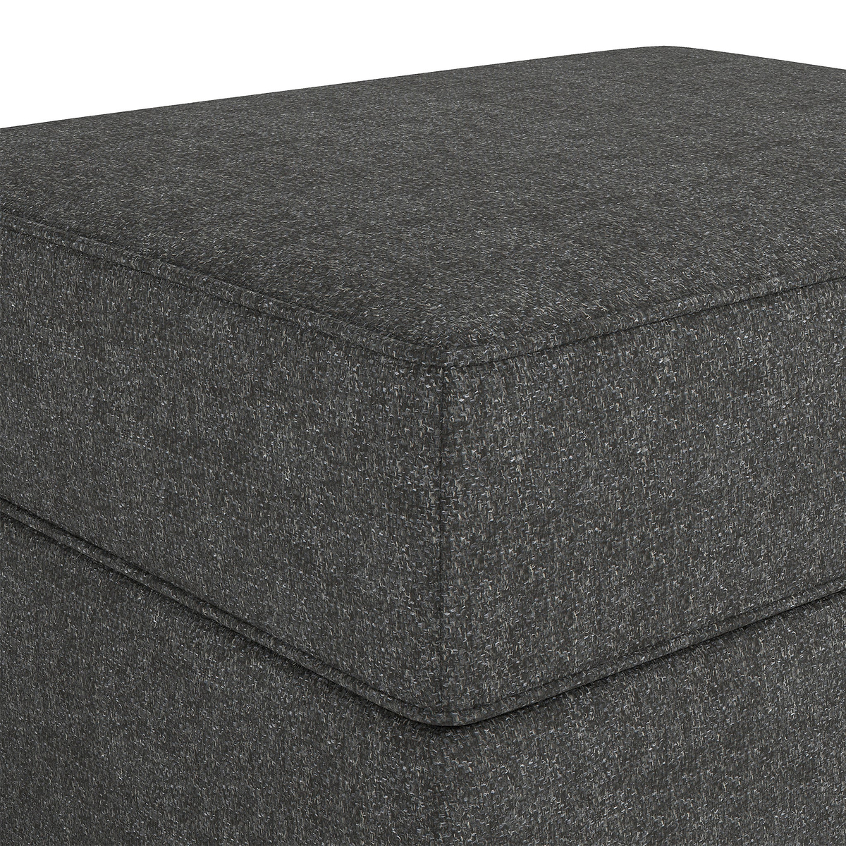 Justin Charcoal Small Storage Footstool