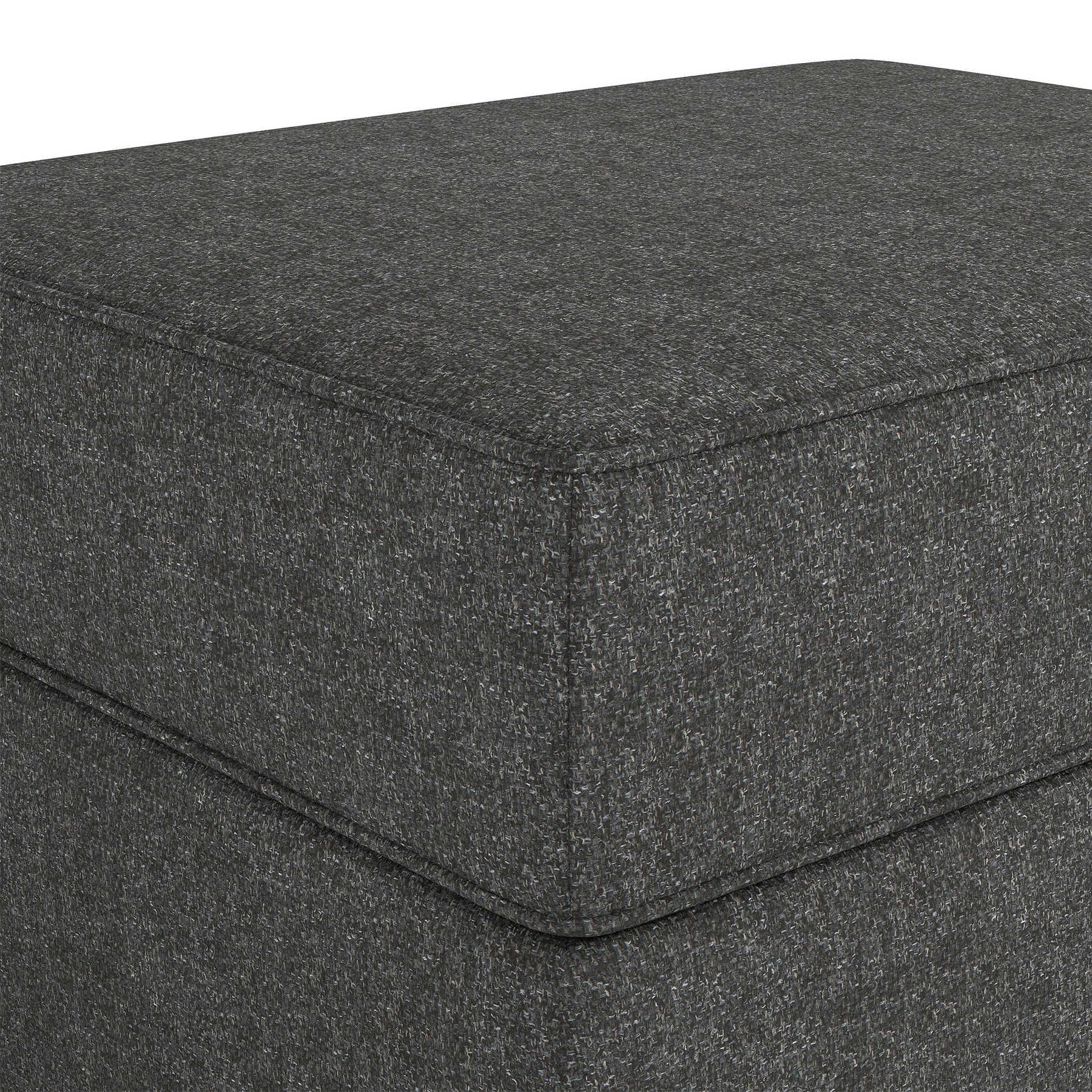 Justin Charcoal Small Storage Footstool