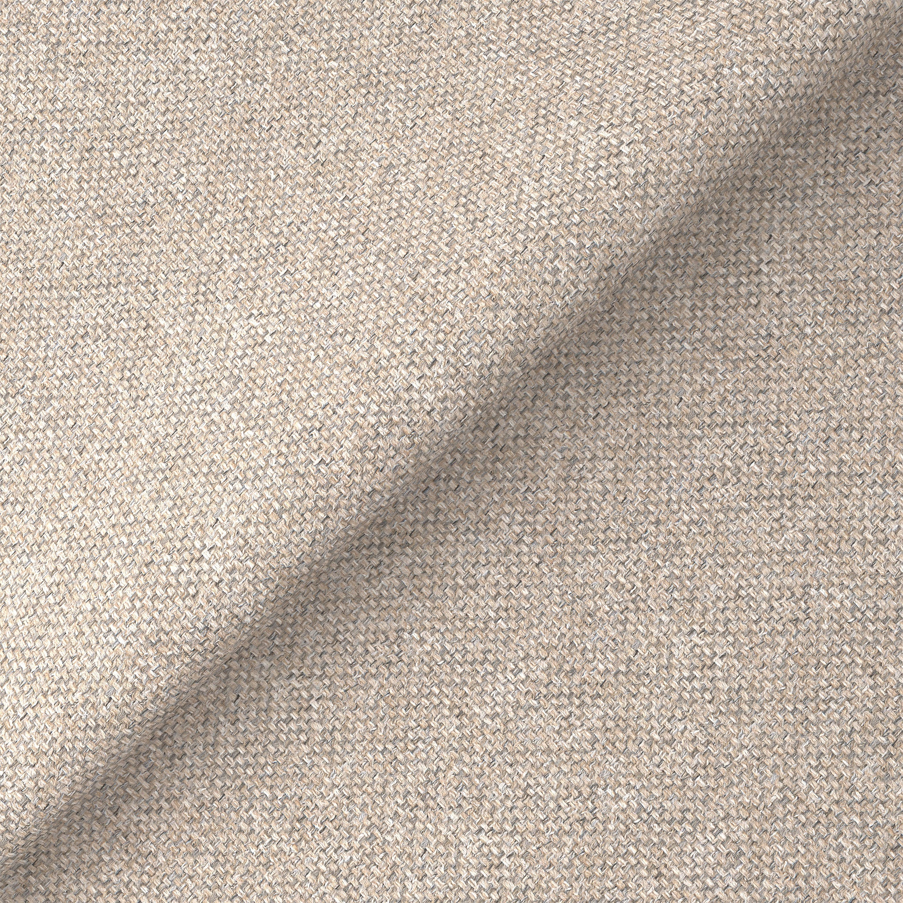 Justin Oatmeal Small Storage Footstool Fabric