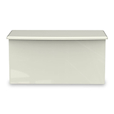 Beckett Cream Gloss Blanket Box from Roseland