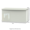 Beckett Cream Gloss Blanket Box from Roseland size