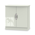 Beckett Cream Gloss 2 Door TV Unit from Roseland