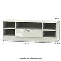 Beckett Cream Gloss Wide TV Unit from Roseland size