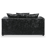 Tamara Black Crushed Velvet 2 Seater Sofa