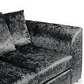 Tamara Black Crushed Velvet 2 Seater Sofa