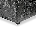 Tamara Black Crushed Velvet 2 Seater Sofa