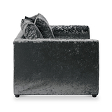 Tamara Black Crushed Velvet 2 Seater Sofa
