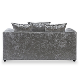 Tamara Silver Crushed Velvet 2 Seater Sofa