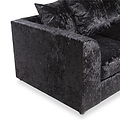 Tamara Black Crushed Velvet 3 Seater Sofa