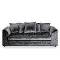 Tamara Black Crushed Velvet 3 Seater Sofa from Roseland Furniture