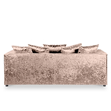 Tamara Mink Crushed Velvet 3 Seater Sofa