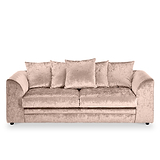 Tamara Mink Crushed Velvet 3 Seater Sofa from Roseland Furniture