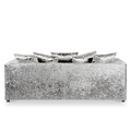 Tamara Silver Crushed Velvet 3 Seater Sofa