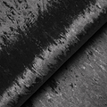 Velvety fabric with a wrinkled texture, creating a gradient of light and dark gray shades, folded and resting in a layered manner.